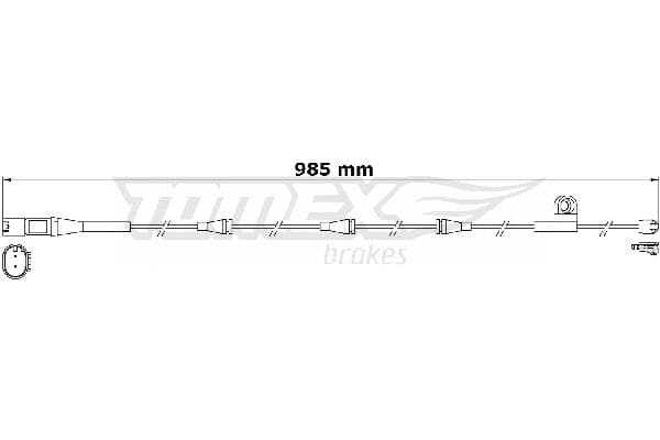 Indikators, Bremžu uzliku nodilums TOMEX Brakes TX 31-20 1