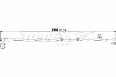 Indikators, Bremžu uzliku nodilums TOMEX Brakes TX 31-20 1