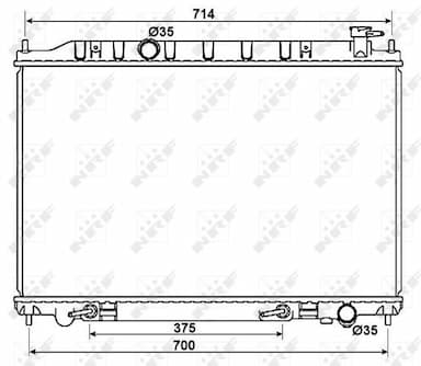 Radiators, Motora dzesēšanas sistēma NRF 53407 5