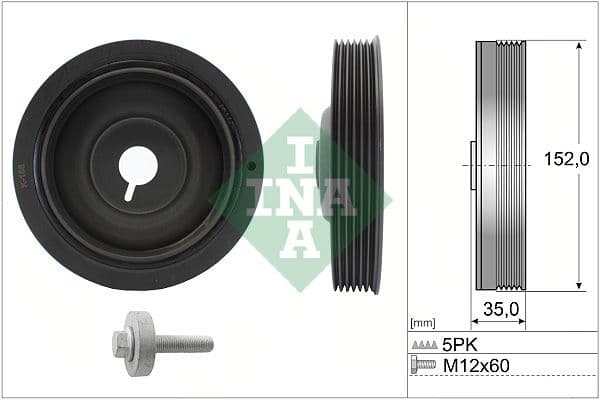 Siksnas skriemeļa komplekts, Kloķvārpsta Schaeffler INA 544 0054 20 1