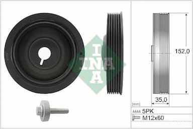 Siksnas skriemeļa komplekts, Kloķvārpsta Schaeffler INA 544 0054 20 1