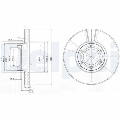 Bremžu diski DELPHI BG3553 1