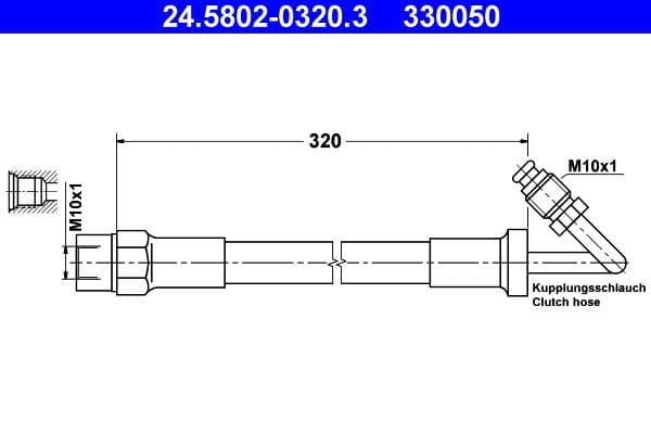 Sajūga šļūtene ATE 24.5802-0320.3 1