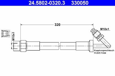 Sajūga šļūtene ATE 24.5802-0320.3 1