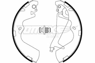 Bremžu loku komplekts TOMEX Brakes TX 23-25 1