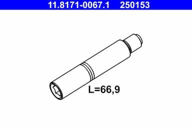 Vadīkla, Bremžu suports ATE 11.8171-0067.1 1