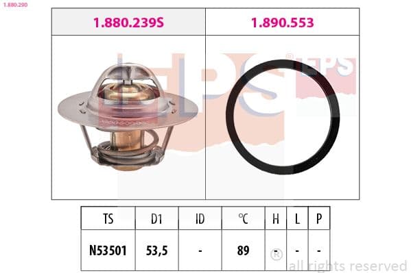 Termostats, Dzesēšanas šķidrums EPS 1.880.290 1