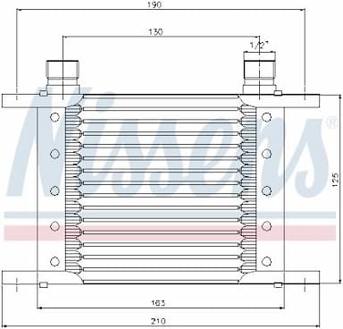 Eļļas radiators, Motoreļļa NISSENS 90063 1