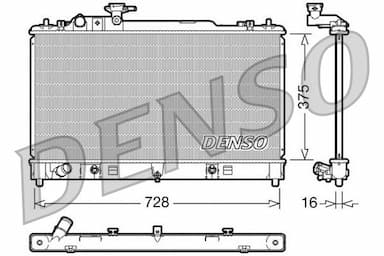 Radiators, Motora dzesēšanas sistēma DENSO DRM44021 1