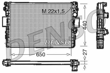 Radiators, Motora dzesēšanas sistēma DENSO DRM12003 1