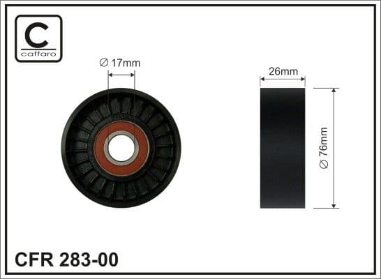 Spriegotājrullītis, Ķīļrievu siksna CAFFARO 283-00 1