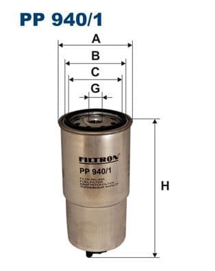 Degvielas filtrs FILTRON PP 940/1 1