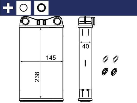 Siltummainis, Salona apsilde MAHLE AH 239 000S 1