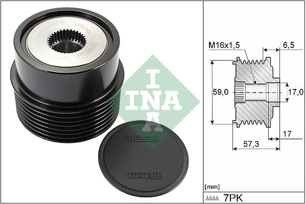 Ģeneratora brīvgaitas mehānisms Schaeffler INA 535 0314 10 1