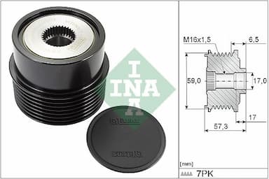 Ģeneratora brīvgaitas mehānisms Schaeffler INA 535 0314 10 1