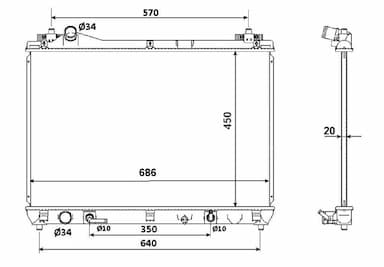 Radiators, Motora dzesēšanas sistēma NRF 53702 1