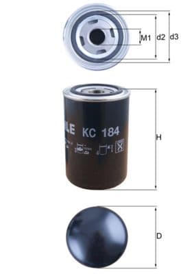 Degvielas filtrs KNECHT KC 184 2