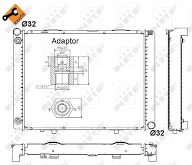 Radiators, Motora dzesēšanas sistēma NRF 52023 2