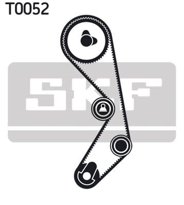 Zobsiksnas komplekts SKF VKMA 02410 2