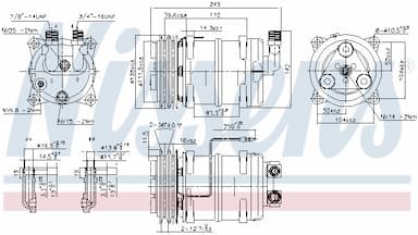 Kompresors, Gaisa kond. sistēma NISSENS 89321 10