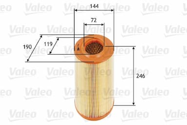 Gaisa filtrs VALEO 585669 1