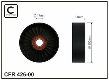 Spriegotājrullītis, Ķīļrievu siksna CAFFARO 426-00 1