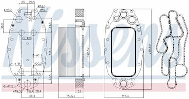 Eļļas radiators, Motoreļļa NISSENS 91118 6