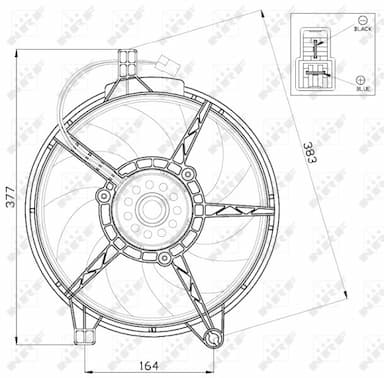 Ventilators, Motora dzesēšanas sistēma NRF 47445 3