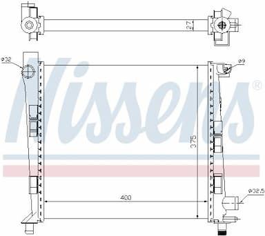 Radiators, Motora dzesēšanas sistēma NISSENS 62546 5