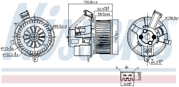 Salona ventilators NISSENS 87691 1