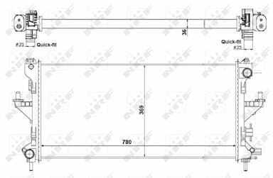 Radiators, Motora dzesēšanas sistēma NRF 53199 3