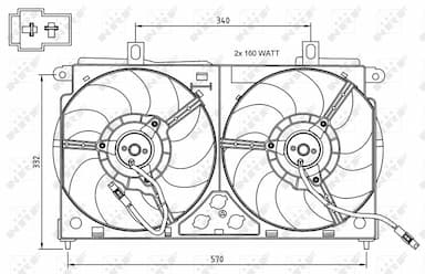 Ventilators, Motora dzesēšanas sistēma NRF 47048 2