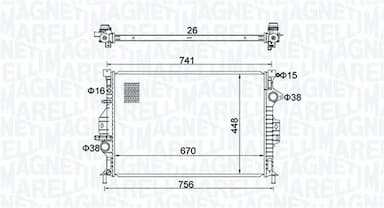 Radiators, Motora dzesēšanas sistēma MAGNETI MARELLI 350213157700 1