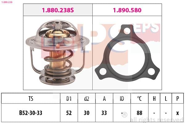 Termostats, Dzesēšanas šķidrums EPS 1.880.238 1