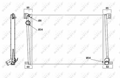 Radiators, Motora dzesēšanas sistēma NRF 58472A 4