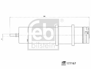 Degvielas filtrs FEBI BILSTEIN 177167 3