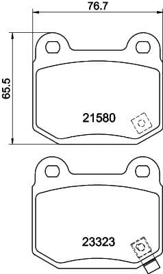 Bremžu uzliku kompl., Disku bremzes HELLA 8DB 355 010-691 1