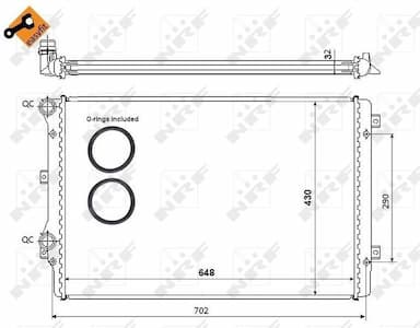 Radiators, Motora dzesēšanas sistēma NRF 53816 4