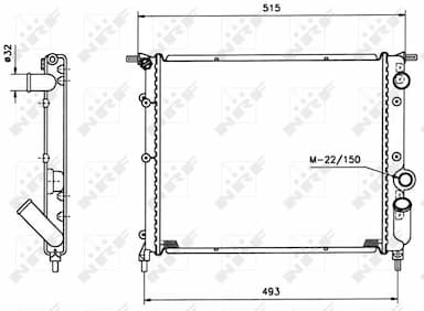 Radiators, Motora dzesēšanas sistēma NRF 516259 1