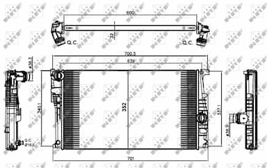 Radiators, Motora dzesēšanas sistēma NRF 58411 5