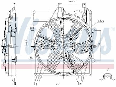 Ventilators, Motora dzesēšanas sistēma NISSENS 85882 6