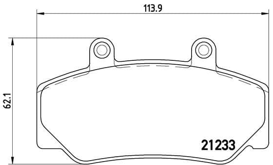 Bremžu uzliku kompl., Disku bremzes BREMBO P 86 006 1