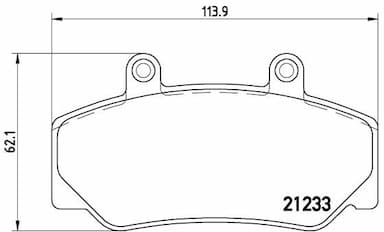 Bremžu uzliku kompl., Disku bremzes BREMBO P 86 006 1