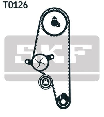 Ūdenssūknis + Zobsiksnas komplekts SKF VKMC 01107 2