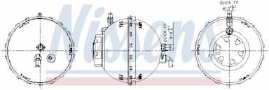 Kompensācijas tvertne, Dzesēšanas šķidrums NISSENS 996272 6