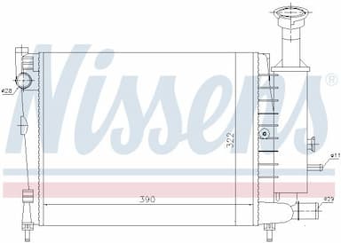 Radiators, Motora dzesēšanas sistēma NISSENS 61354 6