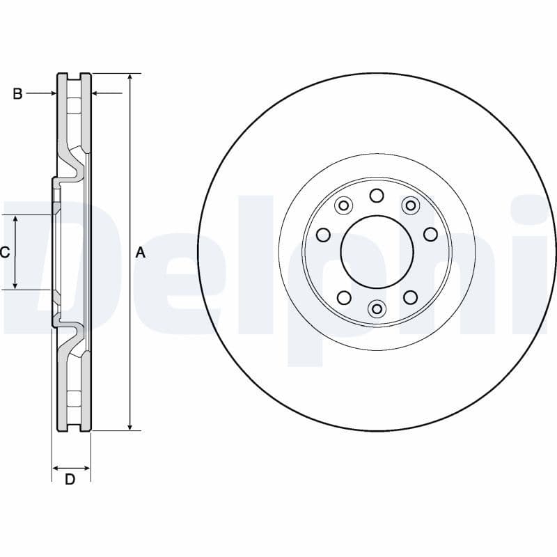 Bremžu diski DELPHI BG4814C 1