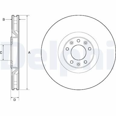 Bremžu diski DELPHI BG4814C 1