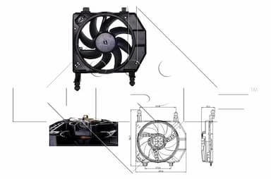 Ventilators, Motora dzesēšanas sistēma NRF 47077 1