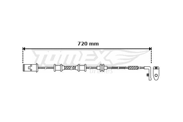 Indikators, Bremžu uzliku nodilums TOMEX Brakes TX 30-39 1